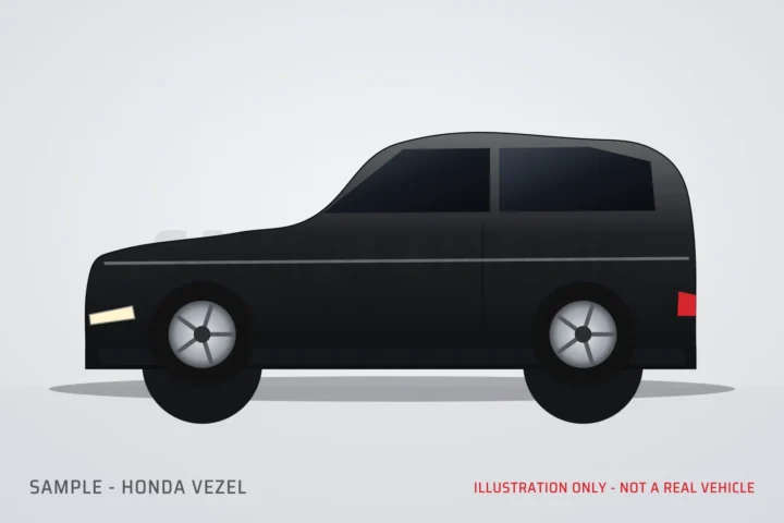 Sample illustration of a Honda Vezel (not a real vehicle)
